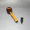 Dunhill 1986 Root Briar 5161 Smooth Apple w/ Bamboo Estate Briar Pipe, English Estates - Image 11