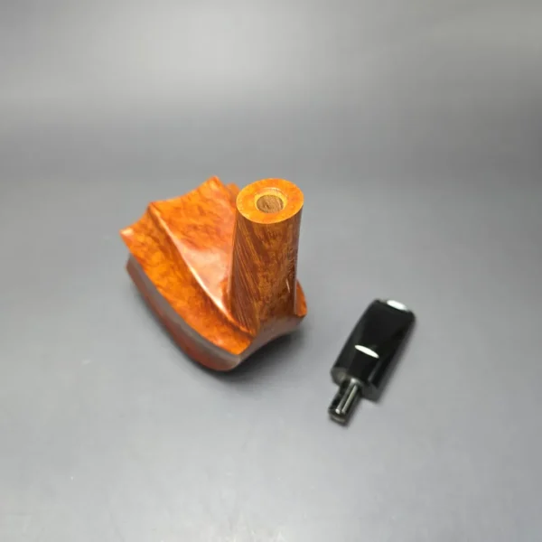 Baldo Baldi Smooth Fluted Dublin Sitter Estate Briar Pipe, Unsmoked - Image 11
