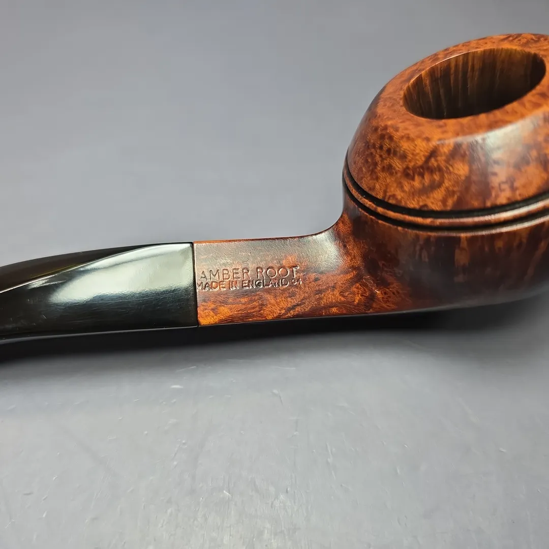 Dunhill 2004 Amber Root 4108 Bent Bulldog Estate Briar Pipe, Unsmoked - Image 11