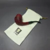 C-Pipe Sandblasted Stacked Bent Bulldog Handmade Briar Pipe, New - Image 11