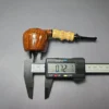 C-Pipe Smooth Apple w/ Bamboo & Boxwood Handmade Briar Pipe, New - Image 11