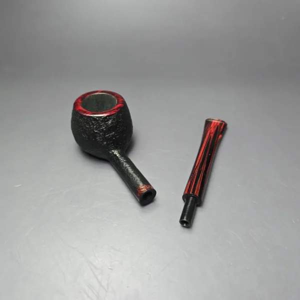 Herriot Pipes Partially Sandblasted Prince Handmade Briar Pipe, New - Image 11