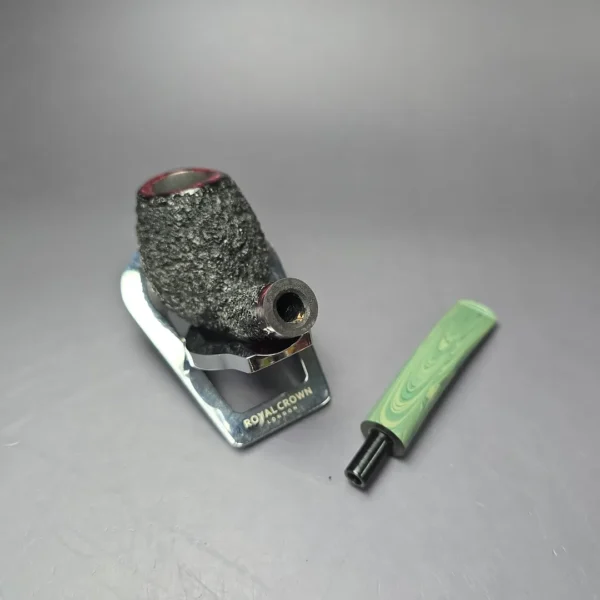 Herriot Pipes Partially Rusticated Egg Handmade Briar Pipe, New - Image 11