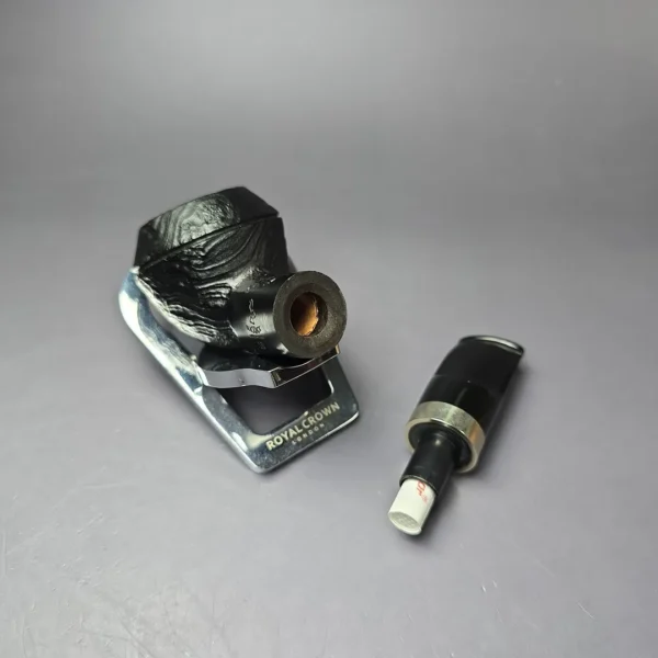 Morgan BlackJack 19 Sandblasted Stubby Rhodesian Estate Briar Pipe, 9mm - Image 11