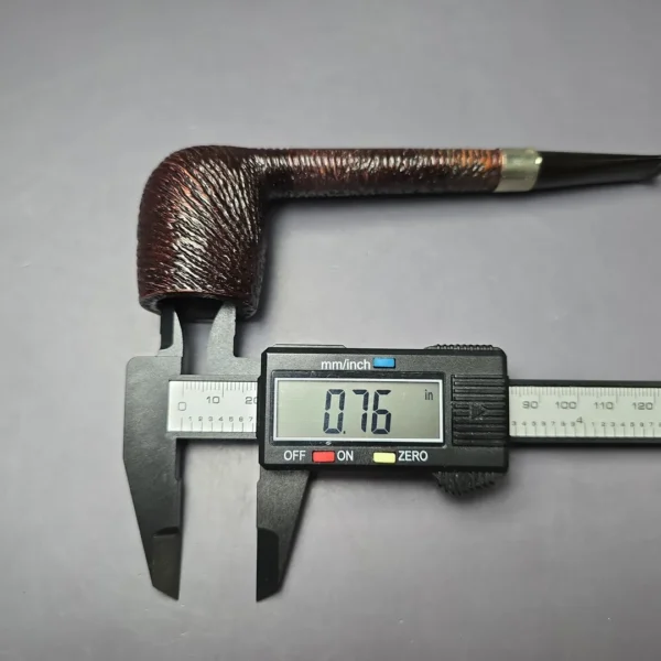 Sasieni 1946-50 Four Dot Amesbury Patent Rusticated Lumberman Estate Briar Pipe, English Estates - Image 11