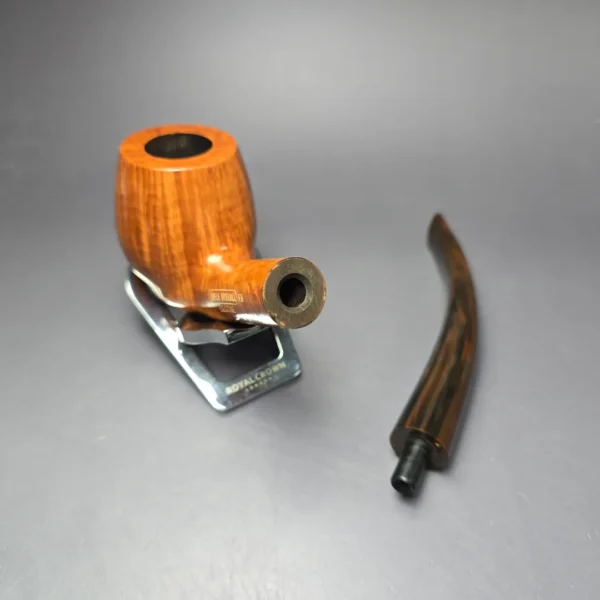 James Upshall Empire Executive Smooth Magnum Bent Billiard Estate Briar Pipe, Unsmoked - Image 11