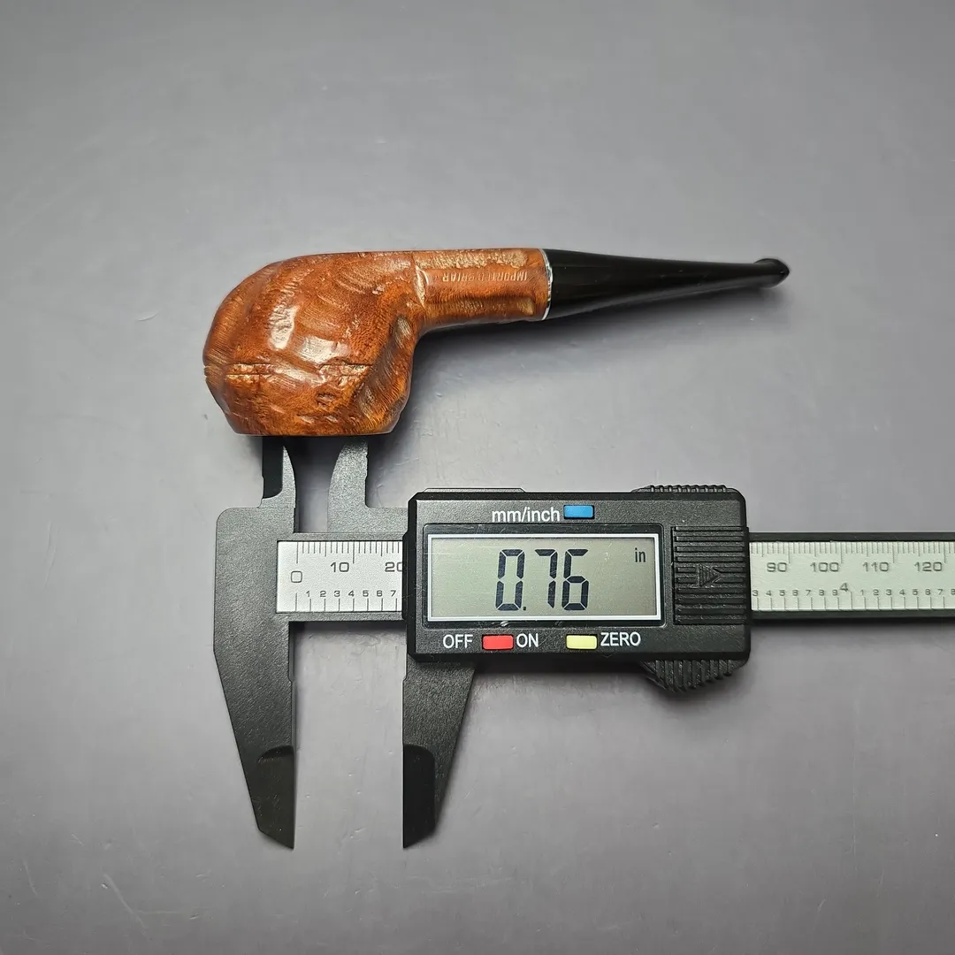 Kaywoodie Drinkless Tuckaway Rusticated Nosewarmer Apple Estate Briar Pipe, American Estates - Image 11