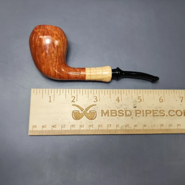 Mimmo Provenzano B Smooth Acorn w/ Olivewood Estate Briar Pipe, Unsmoked - Image 11