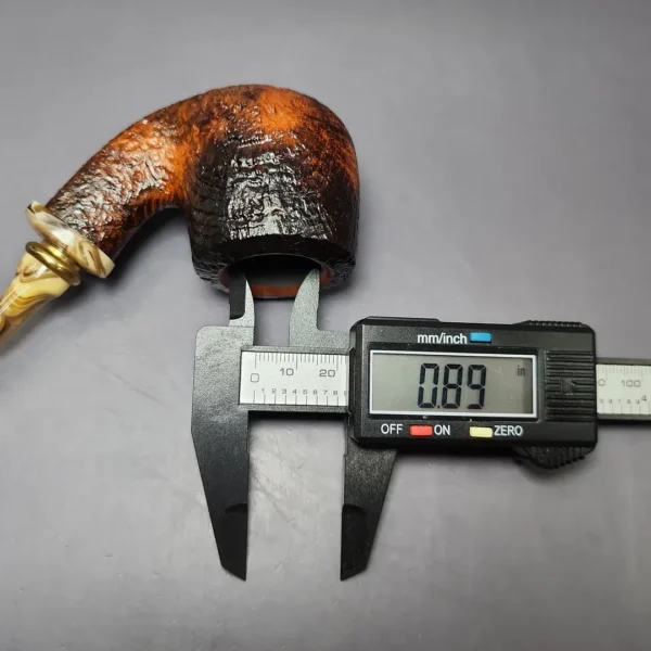 Neerup Structure Contrast Sandblasted Pot Estate Briar Pipe, Unsmoked - Image 11