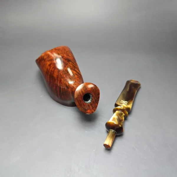 Preben Holm Hallmark H-2 Smooth Freehand Estate Briar Pipe, Unsmoked - Image 12