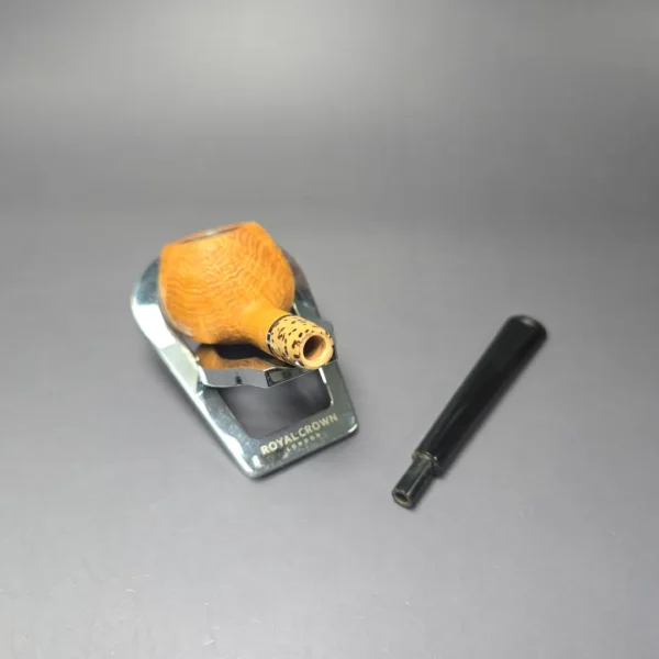 Emiliano Tan Sandblasted Prince w/ Jupati Handmade Briar Pipe, New - Image 12