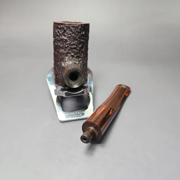 James Upshall Bark EXL Rusticated Poker w/ Cumberland Estate Briar Pipe, Unsmoked - Image 12