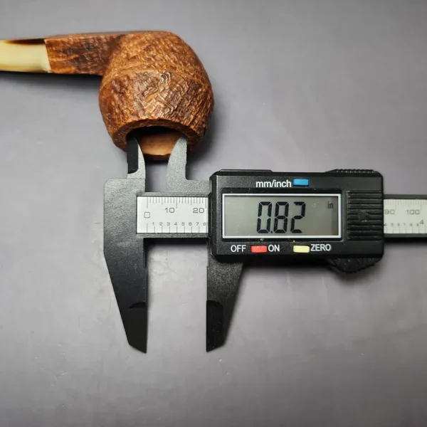 Ropp Vintage Stout Sandblasted Bulldog Estate Briar Pipe, Unsmoked - Image 12