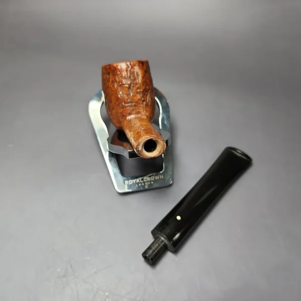 Dunhill Tanshell Sandblasted Oval Shank Billiard Estate Briar Pipe, English Estates - Image 12