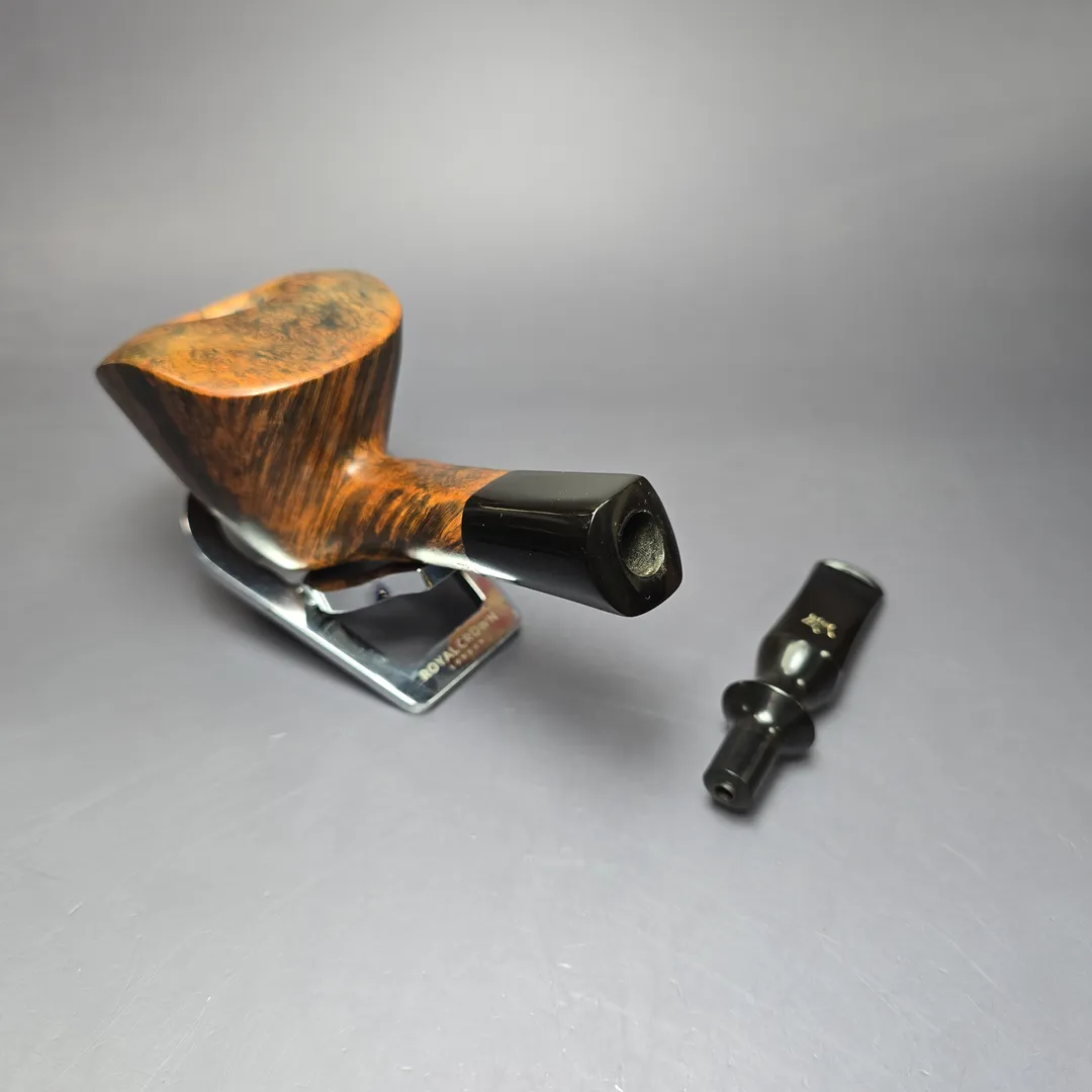 Preben Holm XXL Smooth Freehand w/ Ebonite Estate Briar Pipe, Unsmoked - Image 12