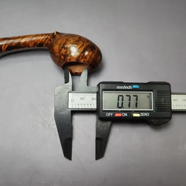 Mina Pipes Smooth Long Shank Blowfish Estate Briar Pipe, Unsmoked - Image 12