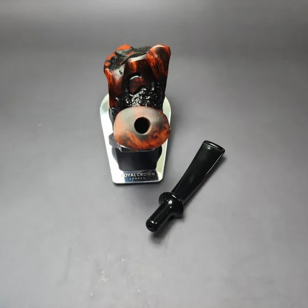 Nording Moss Partially Rusticated Freehand Estate Briar Pipe, Unsmoked - Image 12