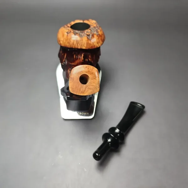 Nording Spruce Cone Partially Rusticated Freehand Estate Briar Pipe, Unsmoked - Image 12