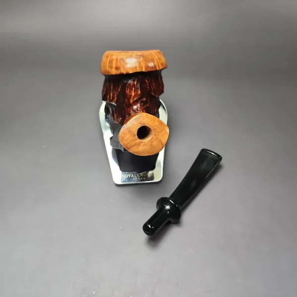 Nording Spruce Cone Partially Rusticated Freehand Estate Briar Pipe, Unsmoked - Image 12