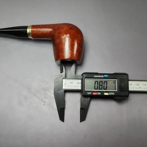 Vauen 3211 Smooth Billiard w/ Brass Estate Briar Pipe, Unsmoked, 9mm - Image 12