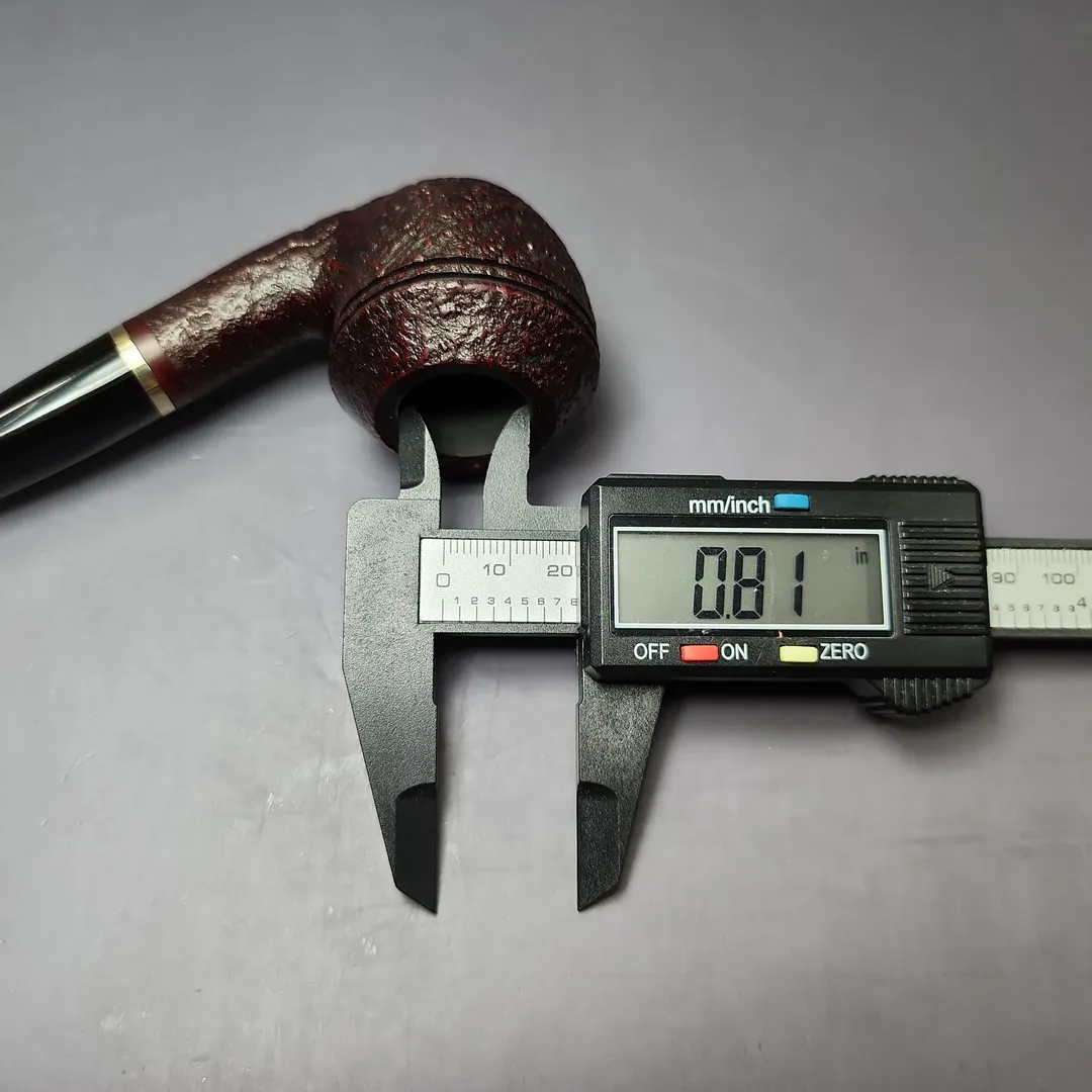 Vauen 5202 Sandblasted Rhodesian w/ Brass Estate Briar Pipe, Unsmoked, 9mm - Image 12