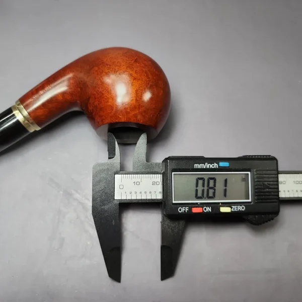 Vauen 3210 Smooth Apple w/ Brass Estate Briar Pipe, Unsmoked, 9mm - Image 12
