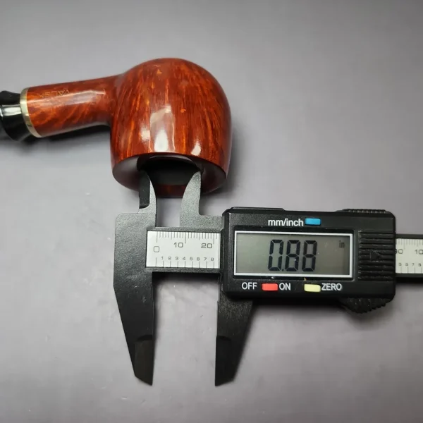 Vauen 3314 Smooth Pot w/ Brass Estate Briar Pipe, Unsmoked, 9mm - Image 13