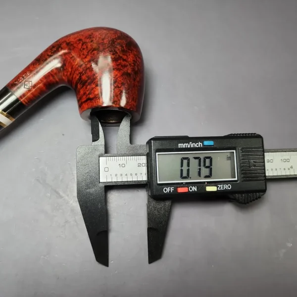 BBB Fiesta 304 Smooth Bent Billiard Estate Briar Pipe, Unsmoked - Image 12