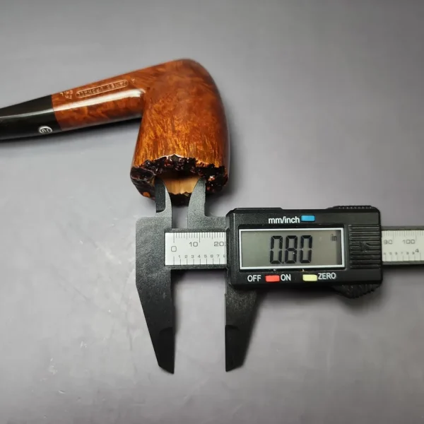 James Upshall A Grade ExL Smooth Stacked Pickaxe Estate Briar Pipe, Unsmoked - Image 13