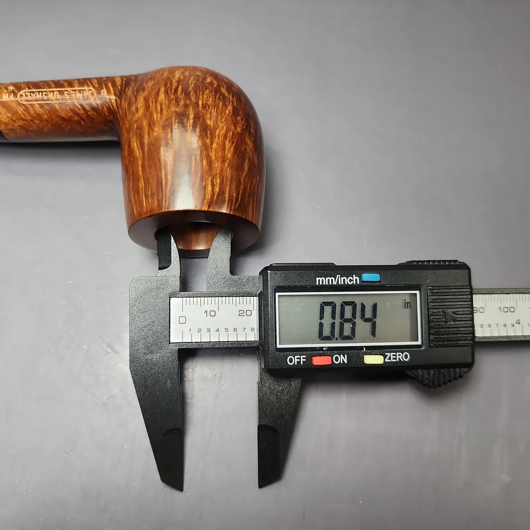 James Upshall B Grade Group 6 Smooth Billiard Estate Briar Pipe, Unsmoked - Image 12