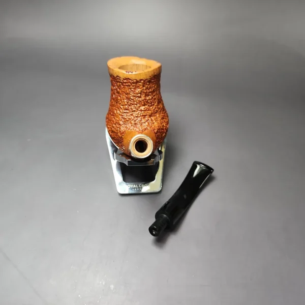 Don Carlos XL Partially Rusticated Brandy w/ Silver Estate Briar Pipe, Unsmoked - Image 12