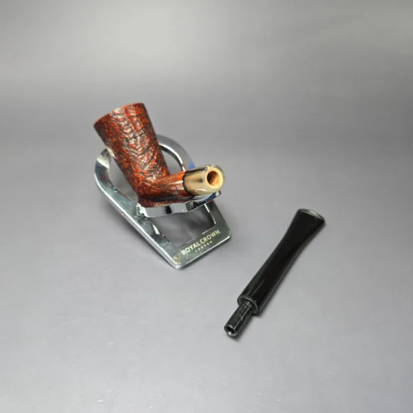 Herriot Pipes Partially Sandblasted "Arne Jacobsen" Dublin w/ Horn Estate Briar Pipe, Unsmoked - Image 12
