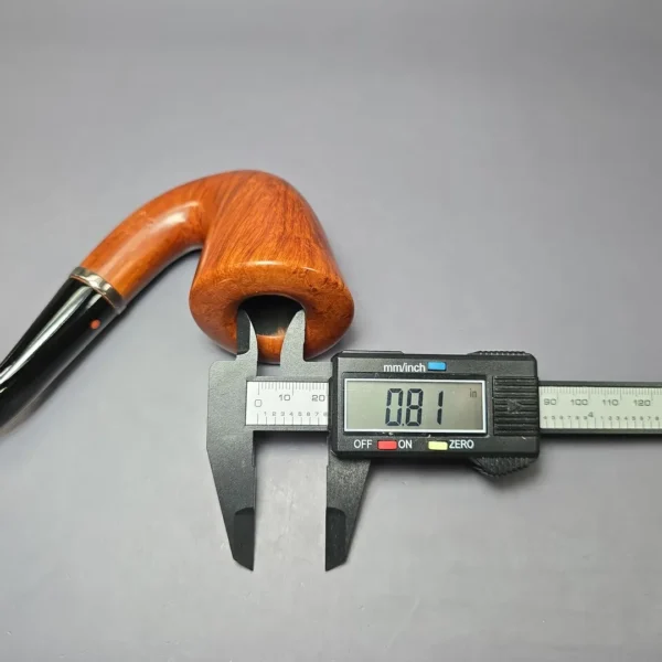 Ser Jacopo Pre-1994 Maxima L2 Smooth Calabash w/ Silver Estate Briar Pipe, Unsmoked - Image 12