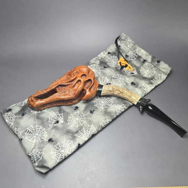 Trever Talbert 2004 Halloween Pipe Estate Briar Pipe, Unsmoked - Image 12