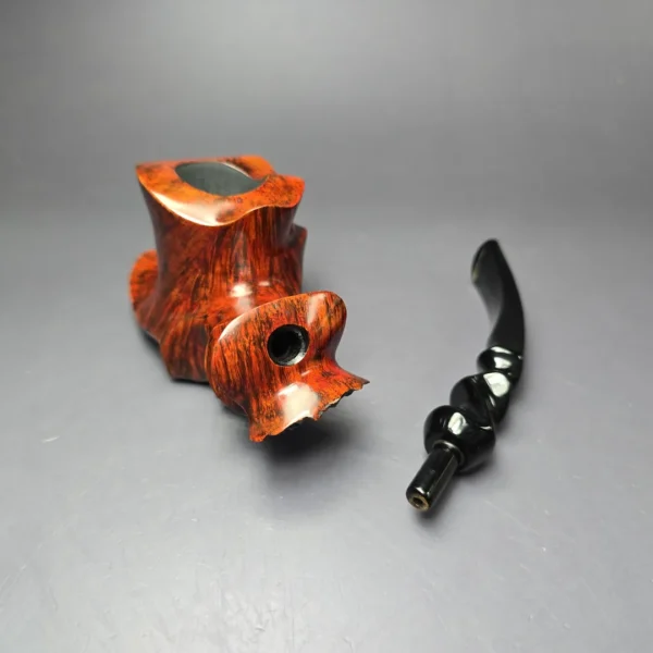 Preben Holm Hallmark H-2 XL Smooth Freehand Estate Briar Pipe, Unsmoked - Image 12