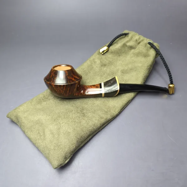 Stephen Downie Smooth Bulldog w/ Privet & Morta Estate Briar Pipe, Unsmoked - Image 12