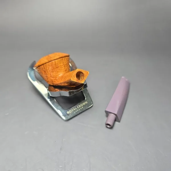 Martin Cermak Sandblasted Wide Shank Bulldog Estate Briar Pipe, Unsmoked - Image 12