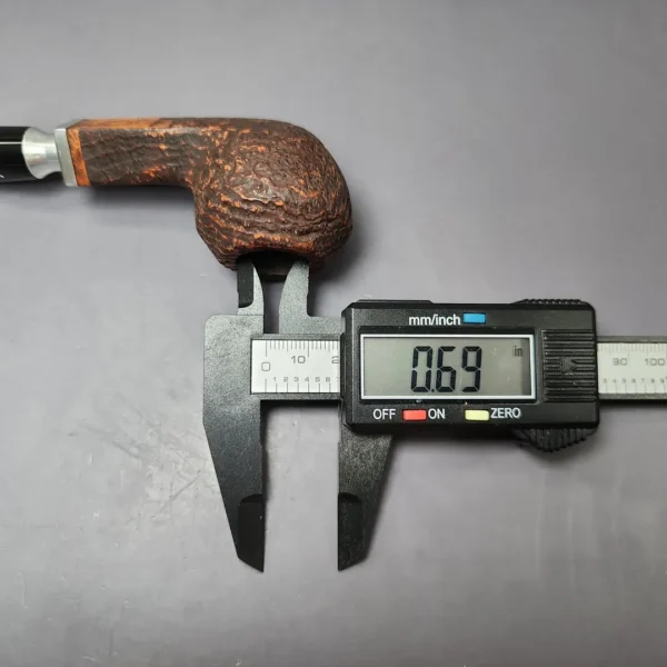 Nording Valhalla Spigot 351 Sandblasted Bulldog Estate Briar Pipe, Unsmoked, 9mm - Image 12