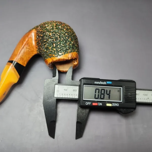 Pascucci Partially Rusticated Brandy Estate Briar Pipe, Unsmoked - Image 12