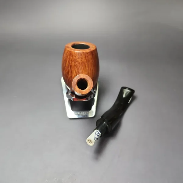 Faaborg Flame Grain B XL Smooth Brandy Estate Briar Pipe, Danish Estates, 9mm - Image 12