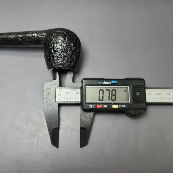 Caminetto Sandblasted Oval Shank Apple Estate Briar Pipe, Italian Estates - Image 12