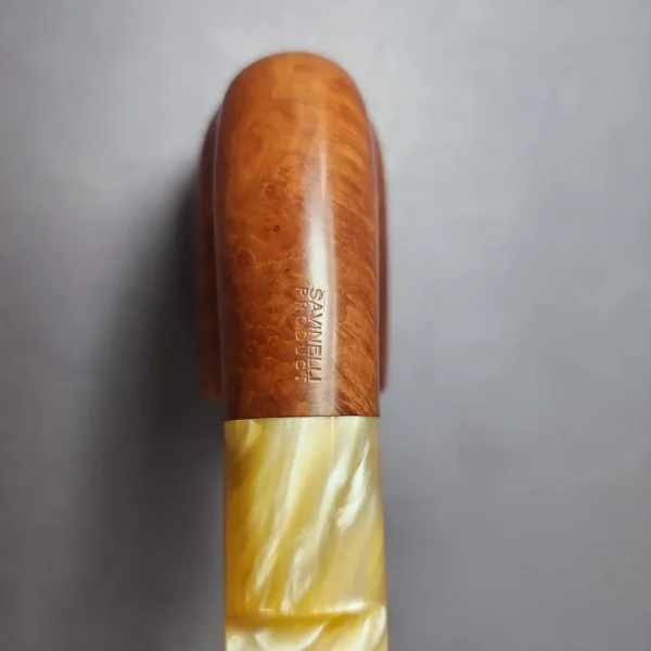 Savinelli Oscar Lucite 604 KS Smooth Oom Paul Estate Briar Pipe, Italian Estates - Image 12