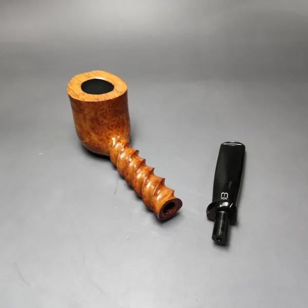 Preben Holm Wengholt Collector 400 Smooth Spiral Billiard Estate Briar Pipe, Unsmoked - Image 12