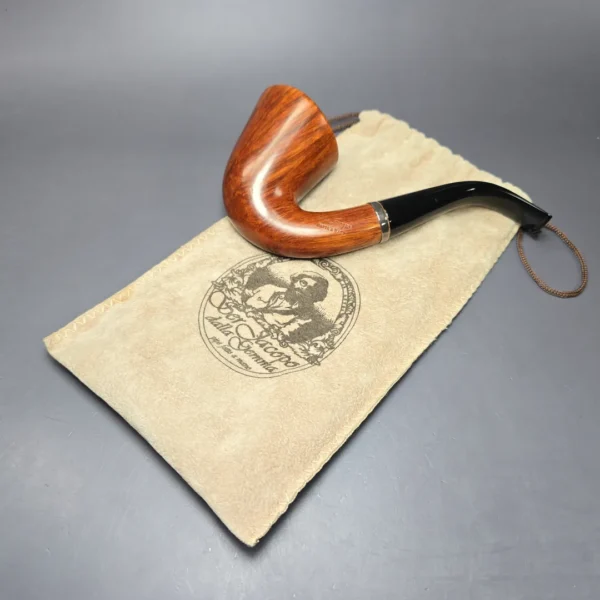 Ser Jacopo Pre-1994 Maxima L2 Smooth Calabash w/ Silver Estate Briar Pipe, Unsmoked - Image 13