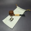 C-Pipe Smooth Apple w/ Bamboo & Boxwood Handmade Briar Pipe, New - Image 13