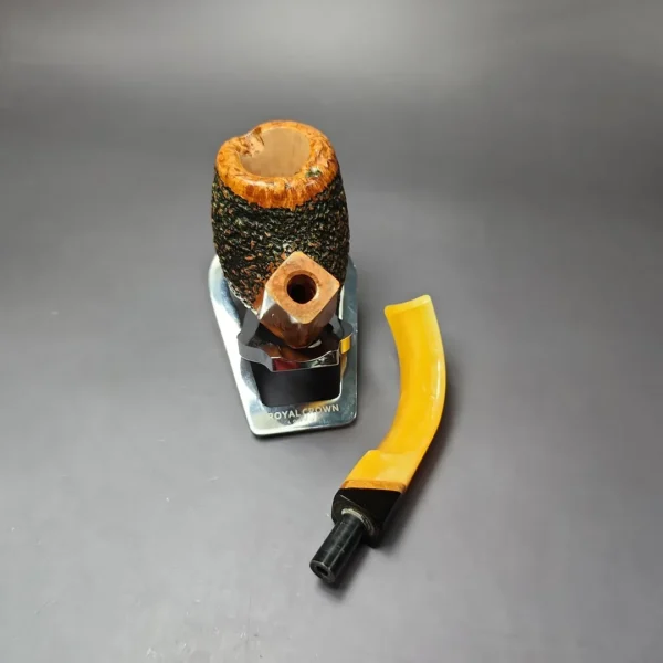 Pascucci Partially Rusticated Brandy Estate Briar Pipe, Unsmoked - Image 13