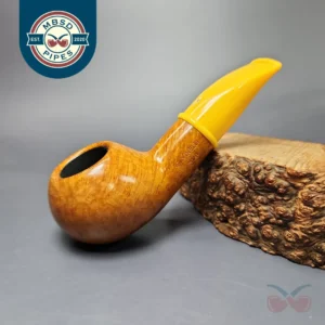 Savinelli Mini Yellow 321 Smooth Author Estate Briar Pipe, Unsmoked, 6mm