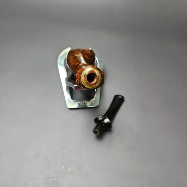 Mina Pipes Smooth Long Shank Blowfish Estate Briar Pipe, Unsmoked - Image 13