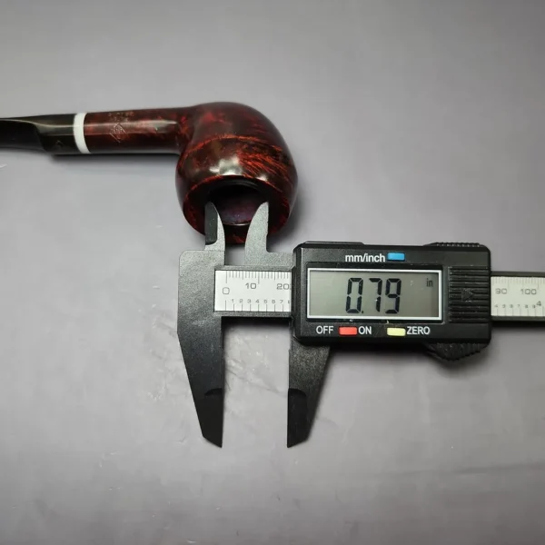 BBB Filter Deluxe D 7268 Smooth Rhodesian Estate Briar Pipe, Unsmoked, 6mm - Image 13