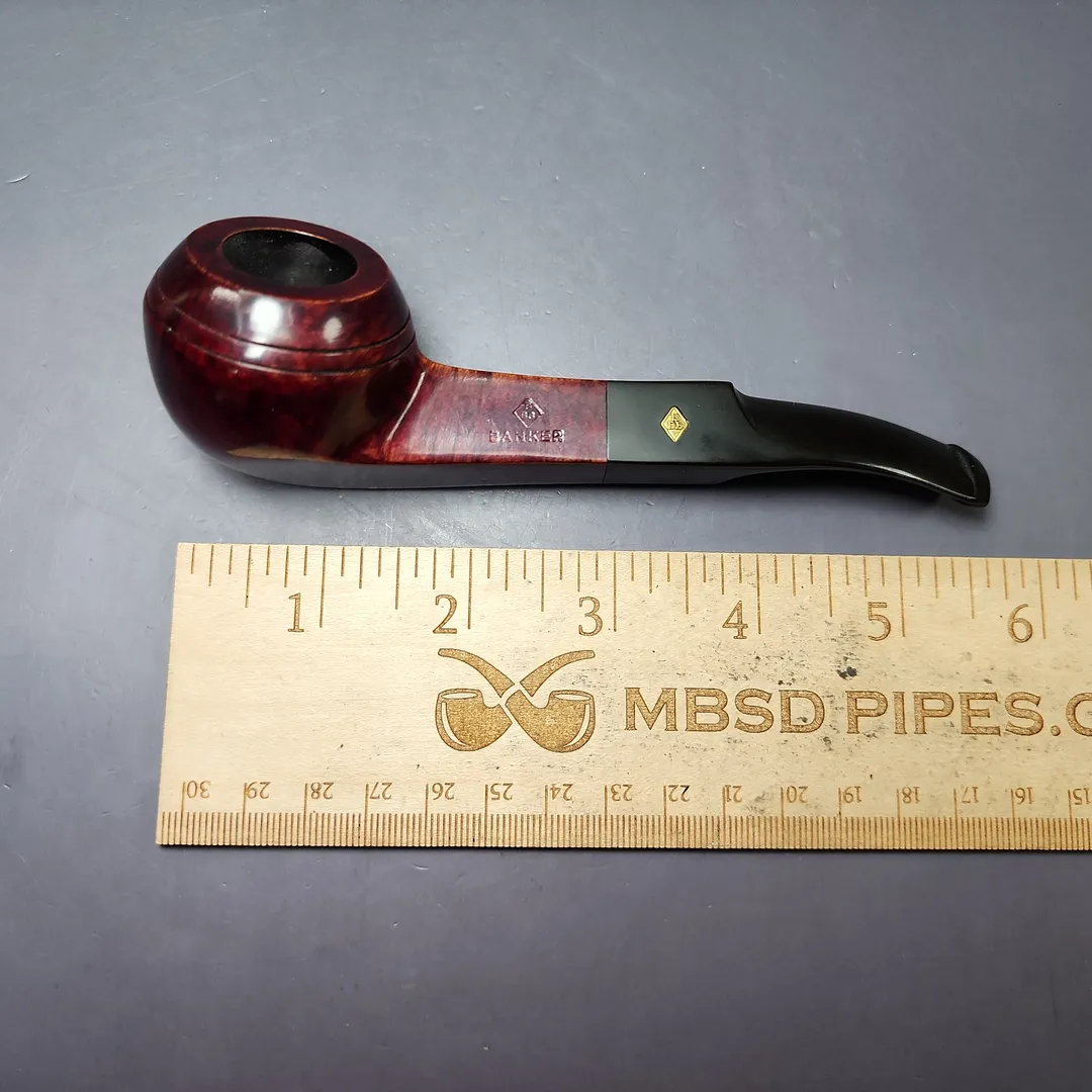 BBB Banker 56071 Smooth Bent Bulldog Estate Briar Pipe, Unsmoked - Image 13